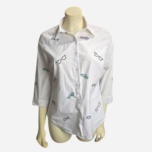Autograph New York Women's‎ Button-Down Shirt Size M